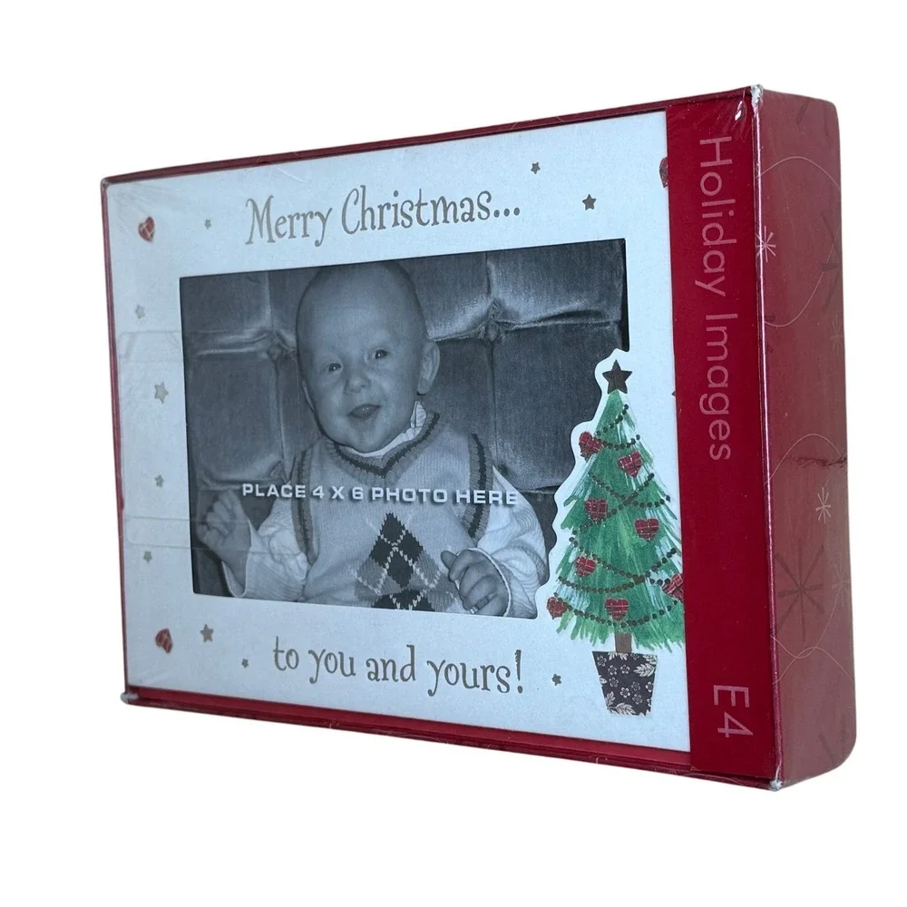 16 Holiday Images Christmas Photo‎ Cards&Envelopes Red Merry Christmas Baby Tree